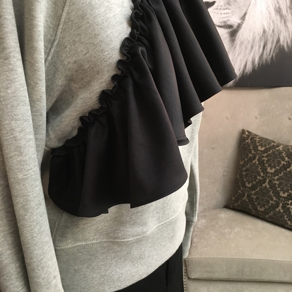 J Crew Ruffled Sweatshirt - Picture 5 of 8